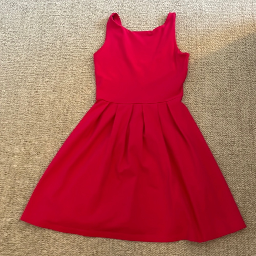 Pink skater dress for summer